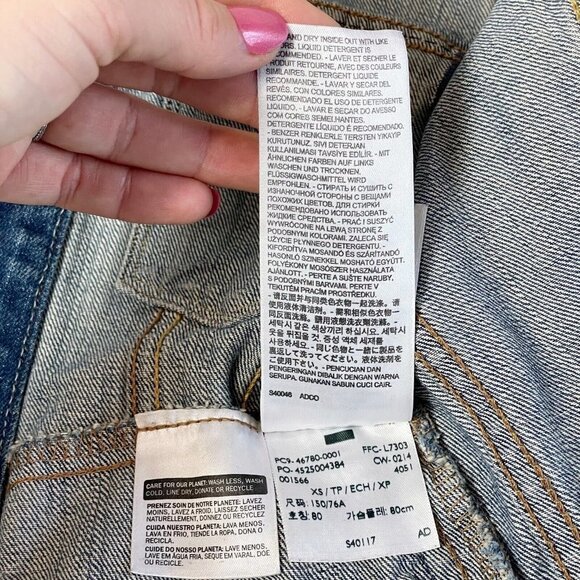 Levi Strauss & Co. Womens Classic Denim Trucker Jacket Blue XS Button Front - Picture 8 of 10